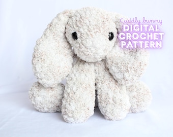 Cuddly Bunny Crochet Low-sew Pattern