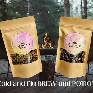 COLD and FLU Organic Herbal Tea Blends • Fell Better Tea • Free of Pesticides and Additives • Vegan • Loose Leaf Tea • Natural Immunity