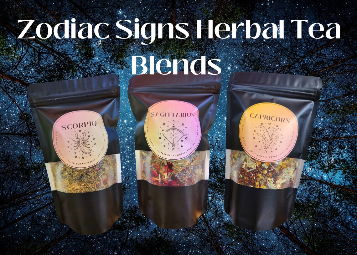 SAGITTARIUS Zodiac Signs Herbal Tea Blends Free of Pesticides