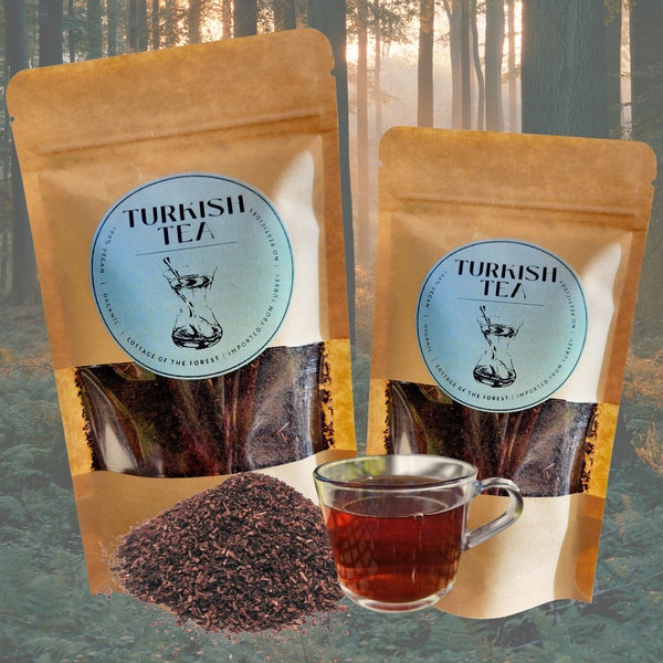 TURKISH TEA • Rize Cayi • Free of Pesticides and Additives • Vegan • Imported from Turkey • Unique Tea Gifts • Loose Leaf Tea • Organic