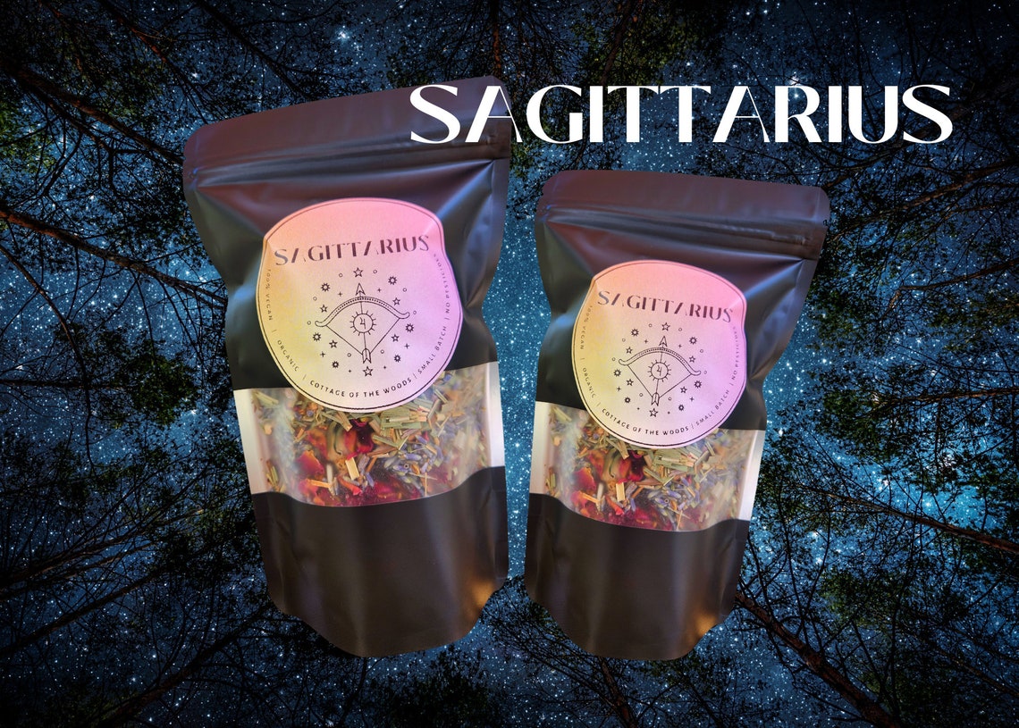 SAGITTARIUS Zodiac Signs Herbal Tea Blends Free of Pesticides