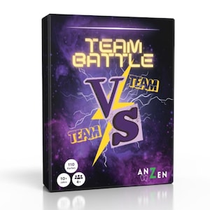 TEAMBATTLE - Das Partyspiel Team vs. Team | Kartenspiel mit 5 Kategorien | Spieleabend mit Freunden | Gesellschaftsspiel Erwachsene & Kinder