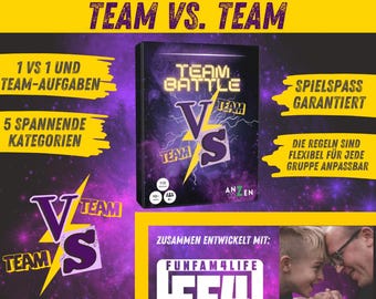 Teambattle - Gioco Di Carte Per Feste Con 5 Categorie | Per 4+ Giocatori, Da 10 Anni | Ideale Per Serate Con Amici E Famiglia - 4