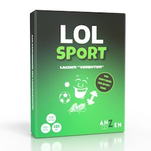 LOL SPORT - Lachen "verboten" | Partyspiel | lustiges Karten- und Gesellschaftsspiel | Geschenk für Männer, Sportfans, Sportler | Geburtstag