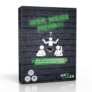 CHI NE SA DI PIÙ - gioco di carte per adulti e bambini | Gioco a quiz | Gioco da tavolo e | Quiz sulle carte | Conoscenza generale in oltre 200 categorie