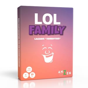 LOL FAMILY - Lachen verboten | Kartenspiel | Familienspiel | Geschenk Jungen und Mädchen | Gesellschaftsspiel | lustige + witzige Geschenke