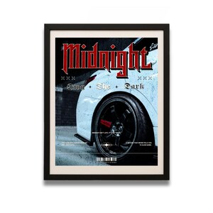 JDM Car Poster: Midnight - Japanese Automotive Art (Digital Download)