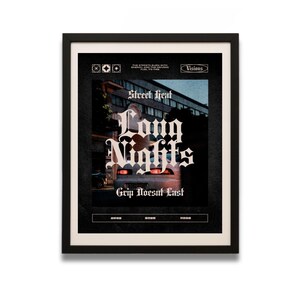 JDM Car Poster: Street Heat - Japanese Automotive Art (Digital Download)