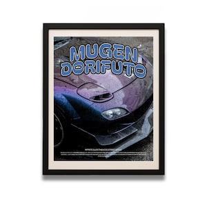 JDM Car Poster: Mugen Dorifuto - Japanese Automotive Art (Digital Download)