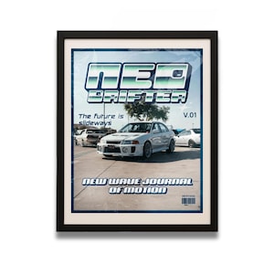 JDM Car Poster: Neo Drifter - Japanese Automotive Art (Digital Download)