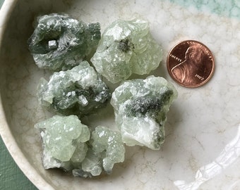 Raw Prehnite Cluster