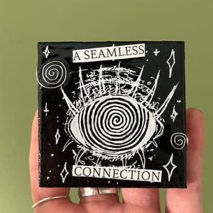 Seamless Connection - 2.5 x 2.5 inch Mini Canvas - Miniature Art