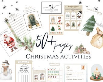 Christmas Activity Pack - School Activity Sheets - Christmas Worksheets - Christmas Fun - Download - Printable - Happy Holidays