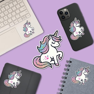 Unicorn Sticker / UV Resistant, Waterproof Sticker Decal image 2