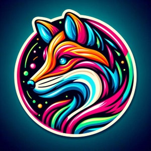 Fox Sticker | Waterproof, UV Resistant Vinyl Decal