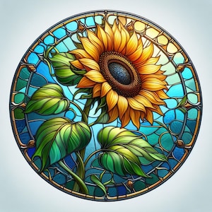 Zonnebloem | UV-bestendige, waterdichte vinylsticker