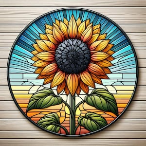 Zonnebloem | UV-bestendige, waterdichte vinylsticker