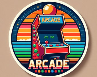 Arcade Sticker | UV Resistant, Waterproof Vinyl Decal