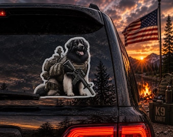 Tactical Dog Sticker | Great Pyrenees Waterproof Vinyl Decal