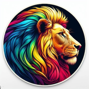 Leeuwsticker | Waterdichte, UV-bestendige vinylsticker