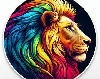 Lion Sticker | Waterproof, UV Resistant Vinyl Decal