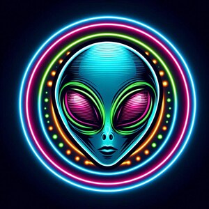Alien Sticker | Waterproof, UV Resistant, Vinyl  Sticker Decal