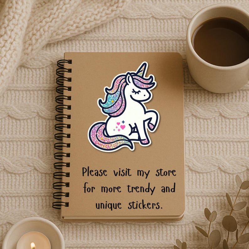 Unicorn Sticker / UV Resistant, Waterproof Sticker Decal image 10