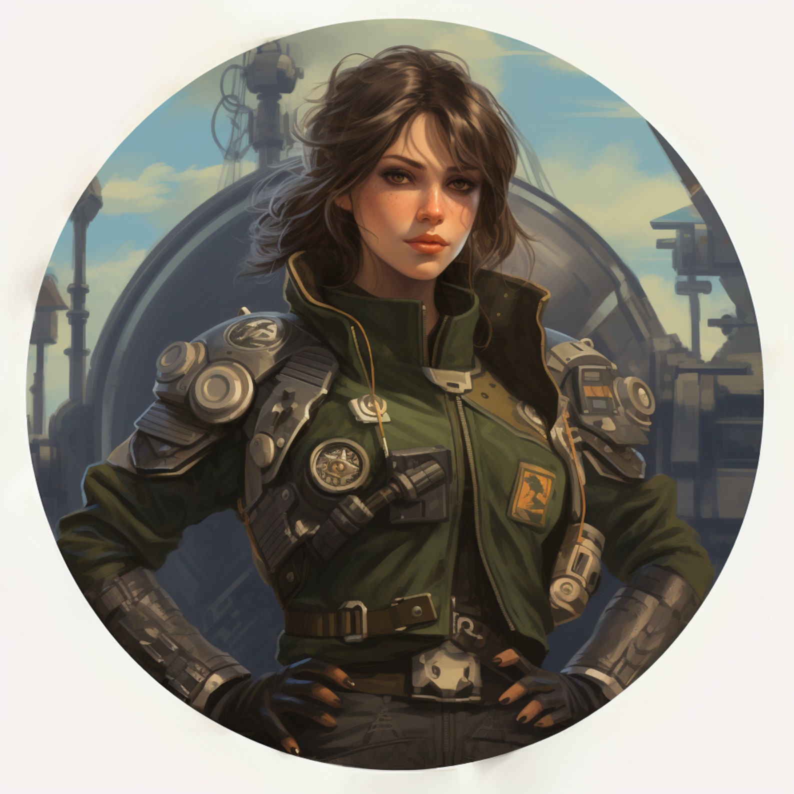 Future Girl With Mech Sticker Waterproof Vinyl Sticker UV - Etsy