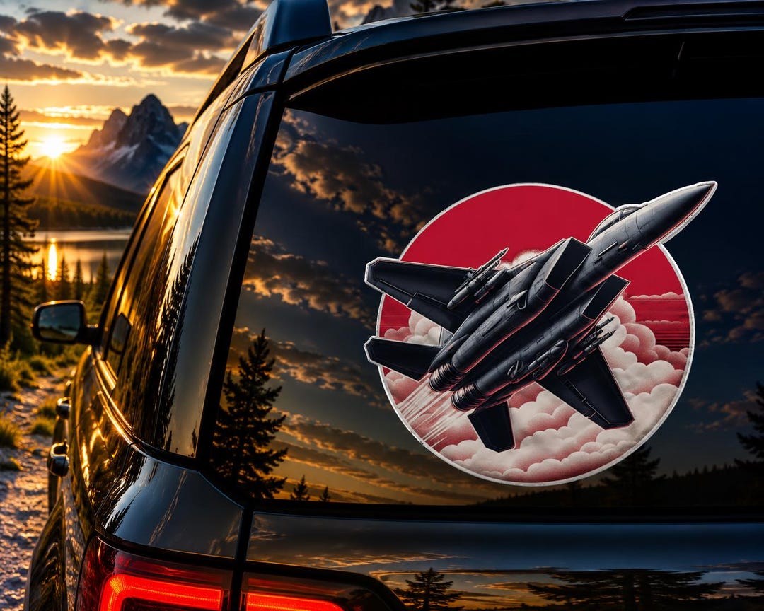 Jet Fighter Sticker | Waterproof, UV Resistant, Vinyl Sticker Decal - Etsy
