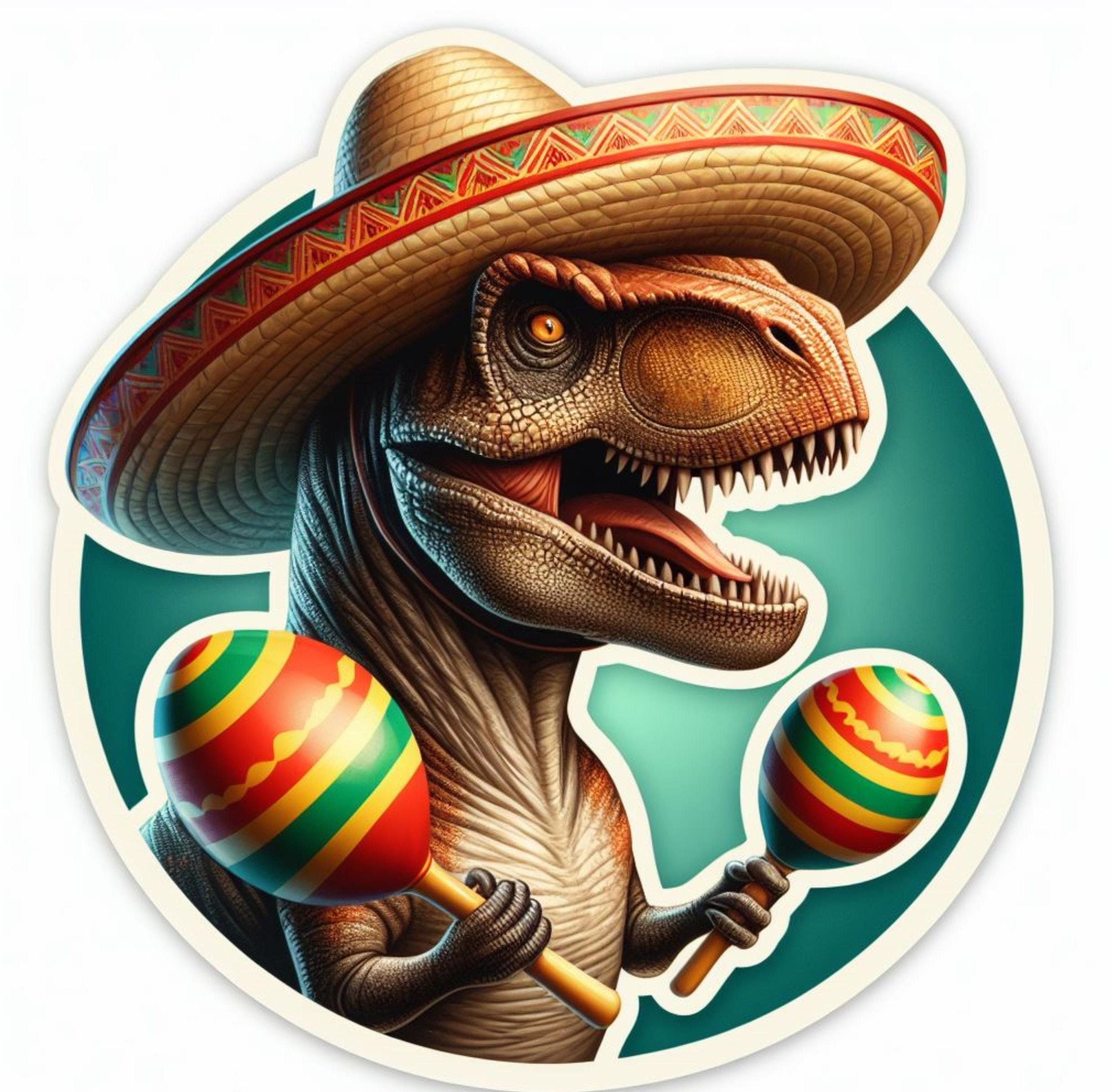 Funny Dinosaur | Waterproof, UV Resistant Vinyl Decal