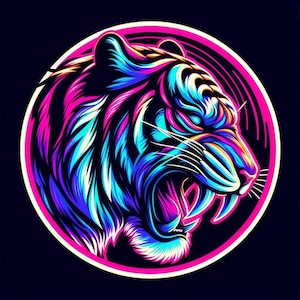 Tiger Sticker | Waterproof, UV Resistant Vinyl Decal