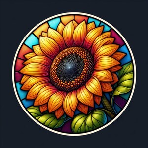Zonnebloem | UV-bestendige, waterdichte vinylsticker