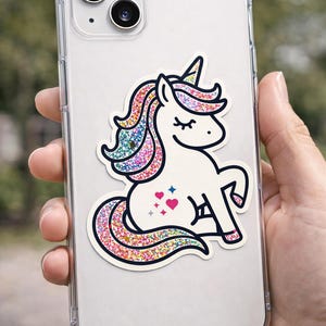 Unicorn Sticker / UV Resistant, Waterproof Sticker Decal image 4