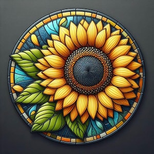 Zonnebloem | UV-bestendige, waterdichte vinylsticker