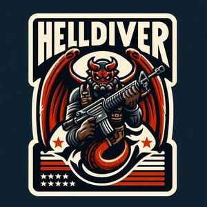 Helldiver Sticker | Waterproof Vinyl Decal