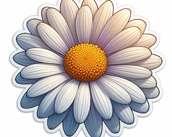 Daisy Flower | UV Resistant, Waterproof Vinyl Decal