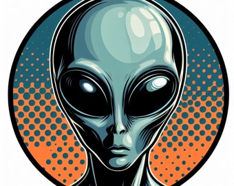 Alien Sticker | UV Resistant, Waterproof Vinyl Decal