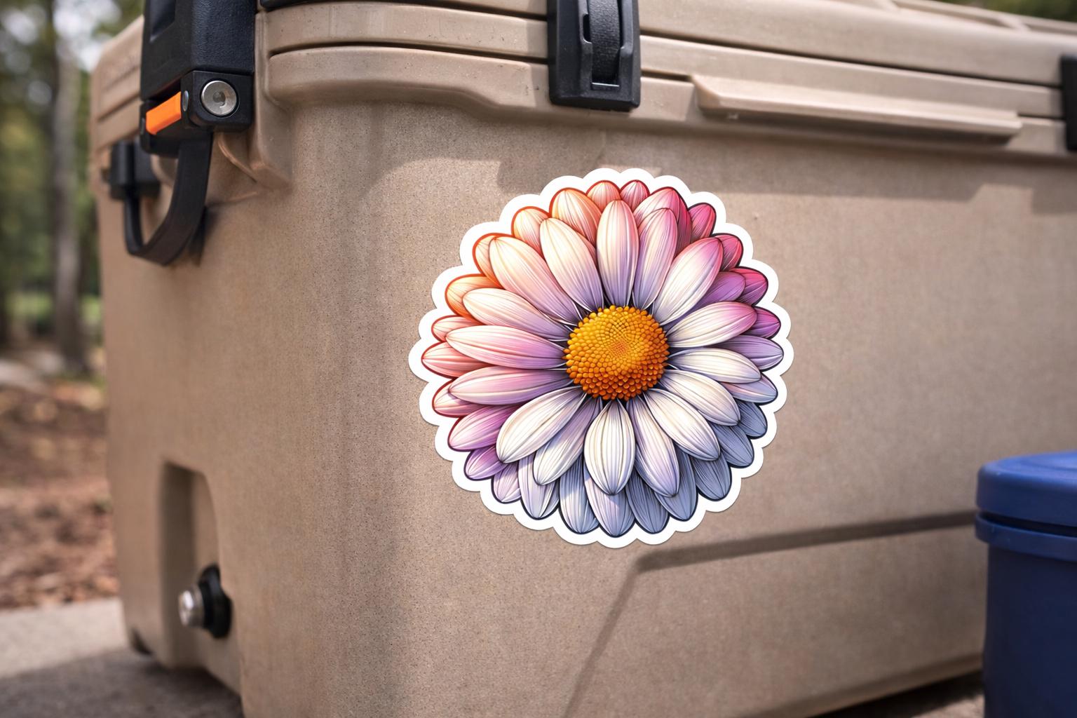 Daisy Flower Sticker Waterproof Vinyl Decal for Car Window Laptop Water ...