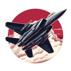 Pegatina Jet Fighter / Impermeable, Resistente a los rayos UV, Calcomanía de pegatina de vinilo