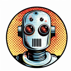 Robot Sticker | UV Resistant, Waterproof Vinyl Decal