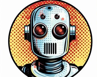 Robot Sticker | UV Resistant, Waterproof Vinyl Decal