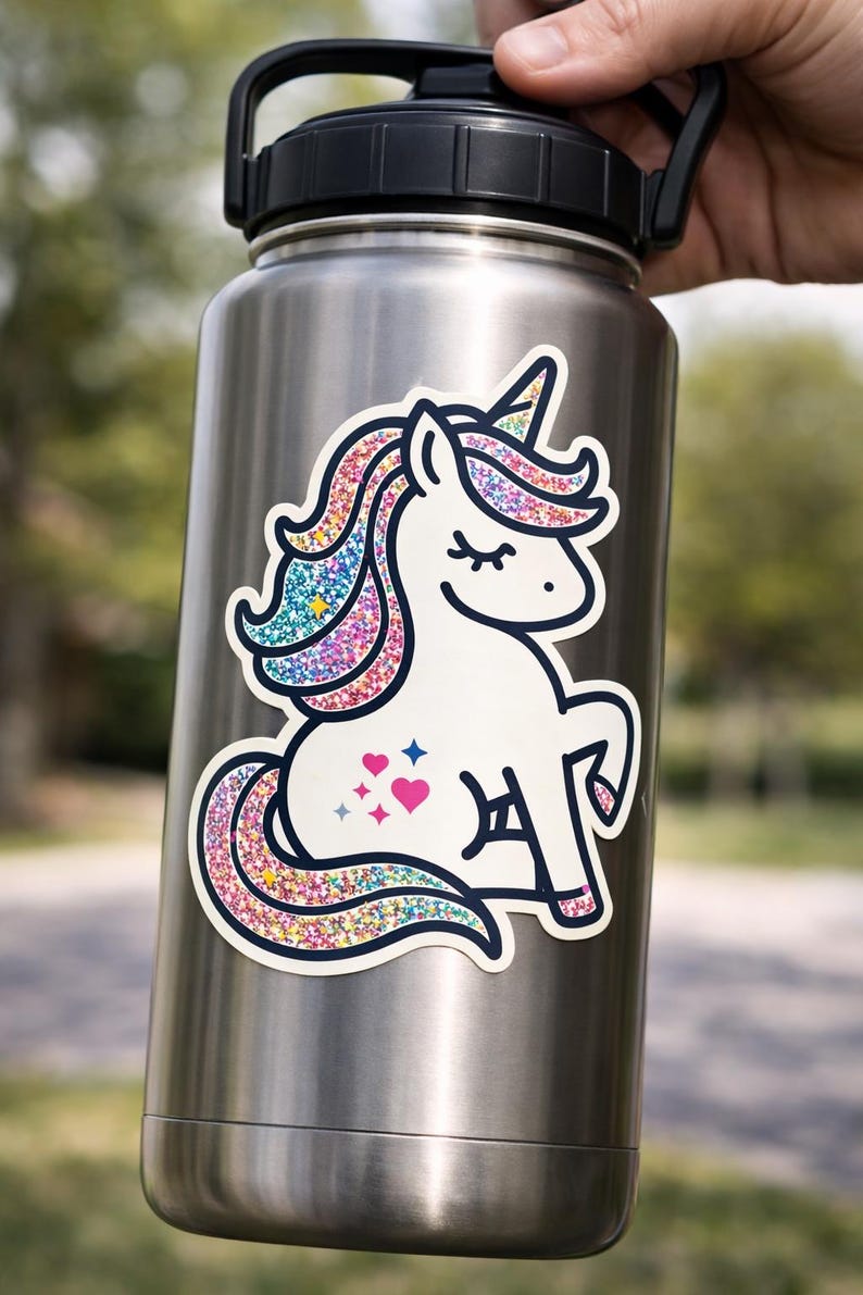 Unicorn Sticker / UV Resistant, Waterproof Sticker Decal image 3