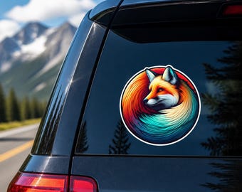 Fox Sticker | Waterproof, UV Resistant Vinyl Decal