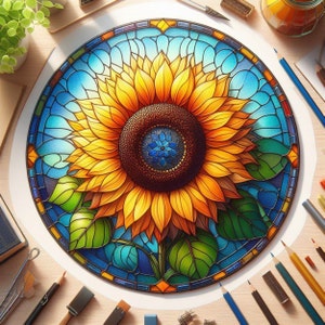 Zonnebloem | UV-bestendige, waterdichte vinylsticker