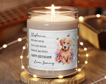 Golden Retriever Candle, Golden Retriever Gift, Golden Mom, Golden Dad, Dog Breed Birthday Gift, Scented Soy Candle, Golden Lover Gift