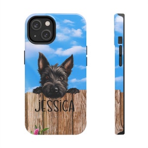 Personalized Scottish Terrier Phone Case, Custom Dog Phone Case, Dog Breed Case, Scottie Gifts, Pet Phone Case, Dog Lover Gifts, Scotty Mom