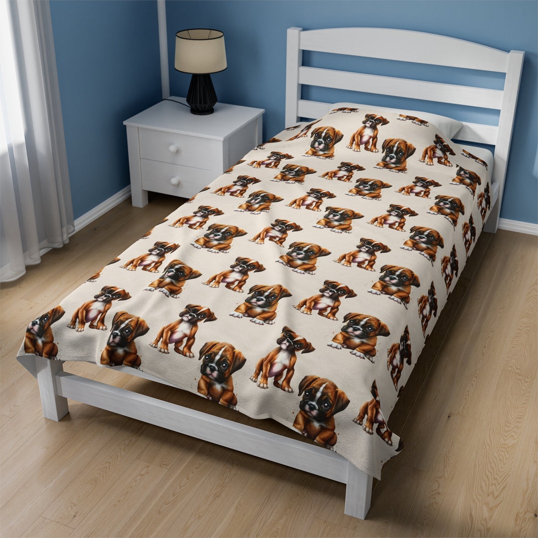Boxer Dog Blanket, Gift for Boxer Dog Mom, Gift for Boxer Dog Owner