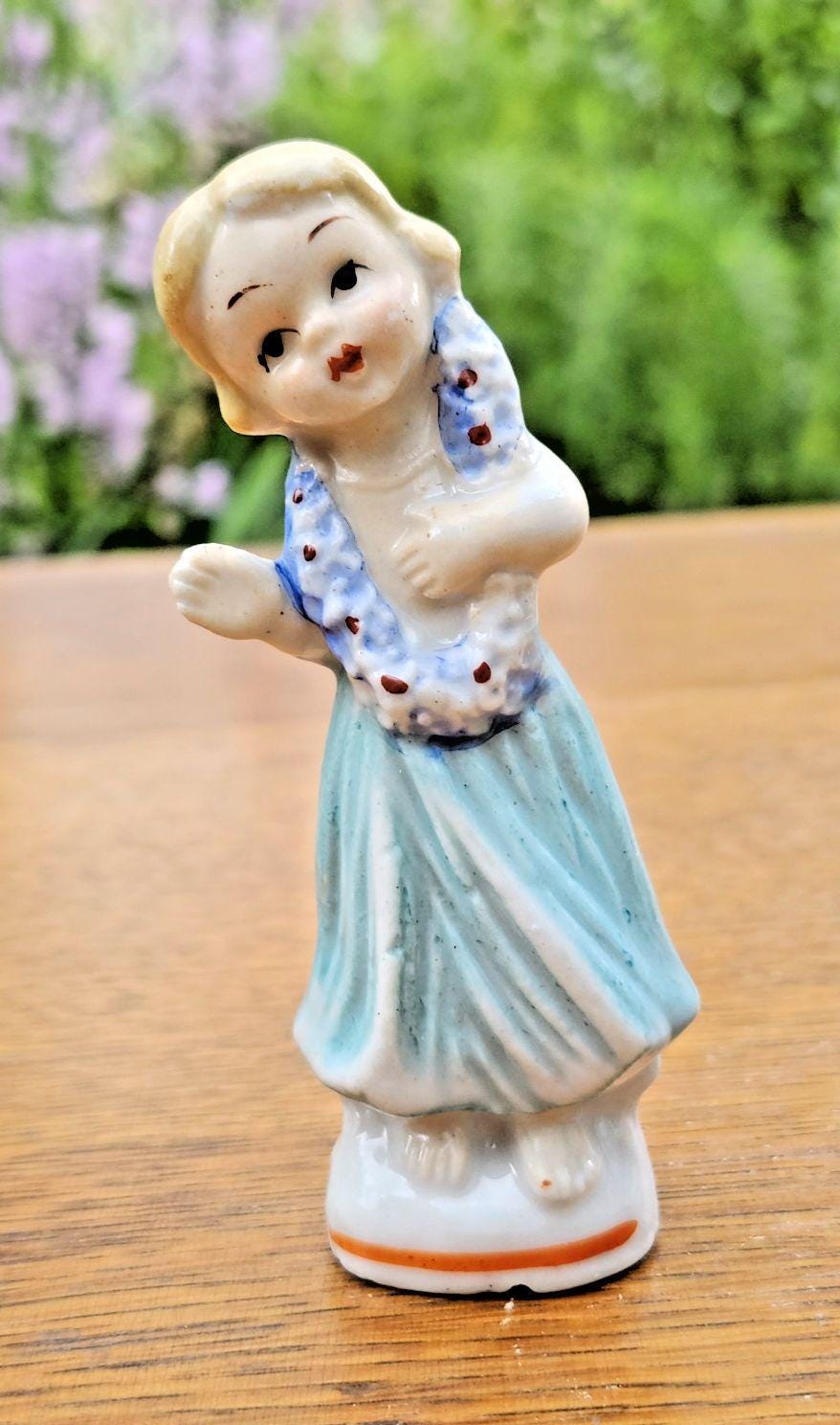 Vintage Porcelain Hula Girl - Etsy