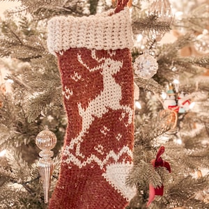 Fair Isle Deer Stocking Pattern