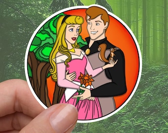 Aurora & Prince Philip (Disney Couple Sticker)
